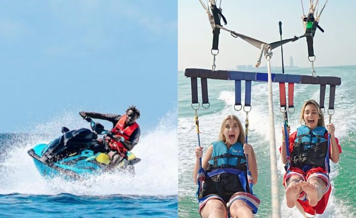 parasailing, jet-ski
